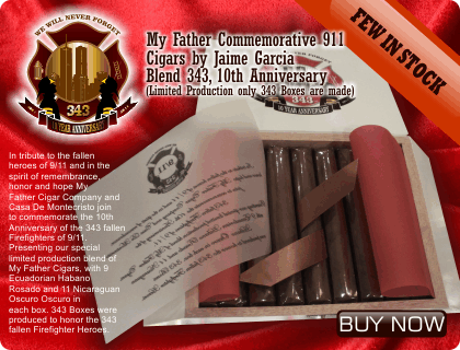 Exclusive My Father Commemorative 911 Cigars by Jaime Garcia Blend 343 10th Anniversary | TopQualityCigars.com